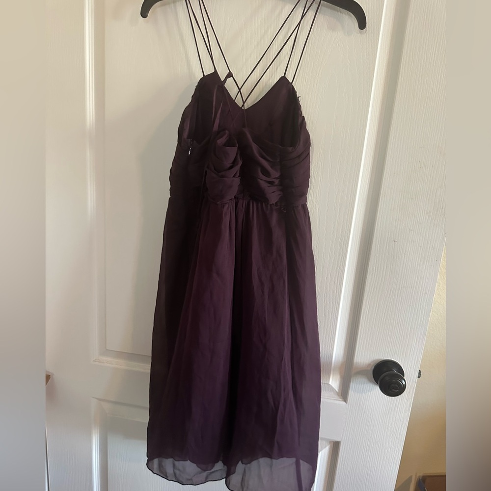 Motherhood Maternity Deep Purple Beaded Party Midi Dress Size S - Picture 3 of 3